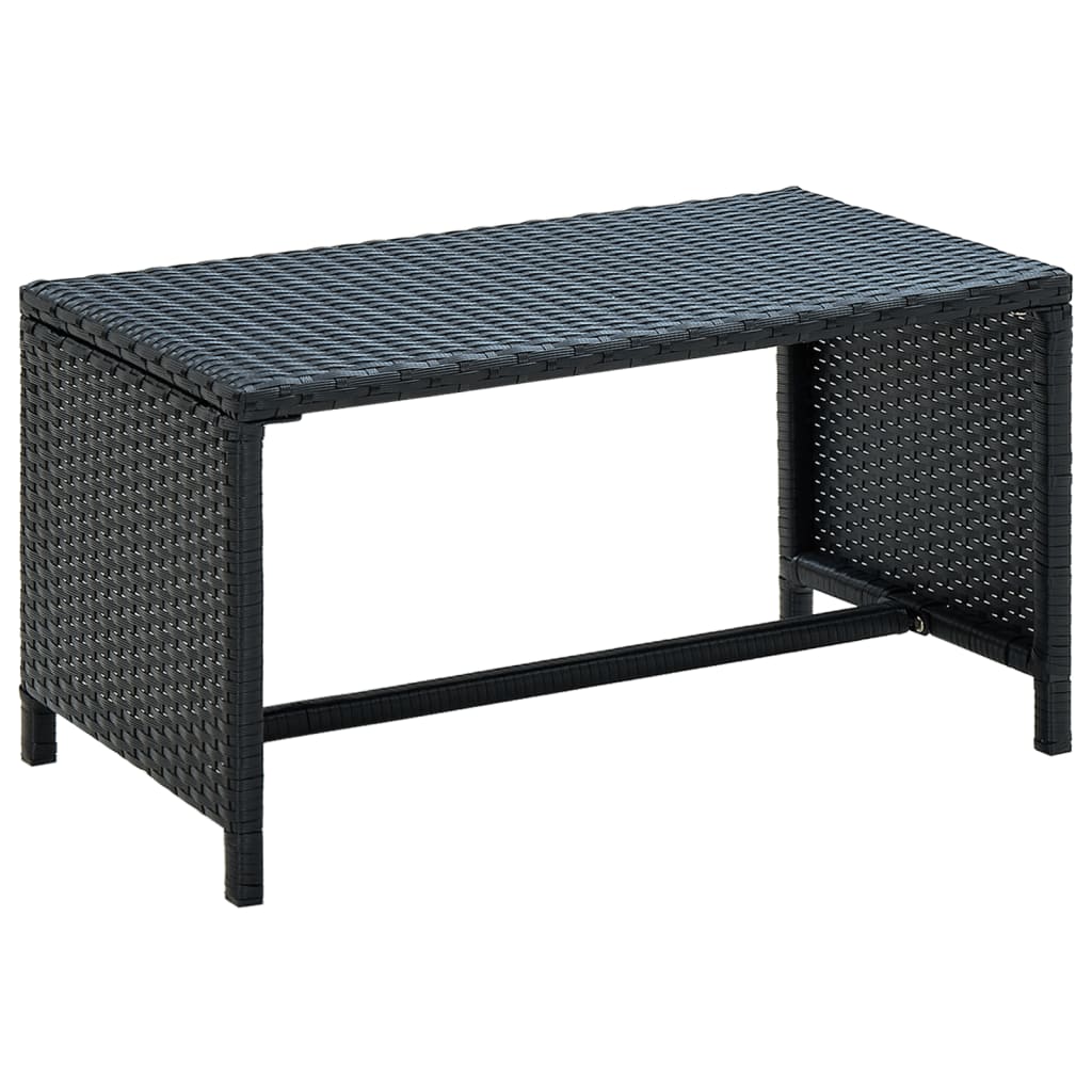  Soffbord svart 70x40x38 cm konstrotting