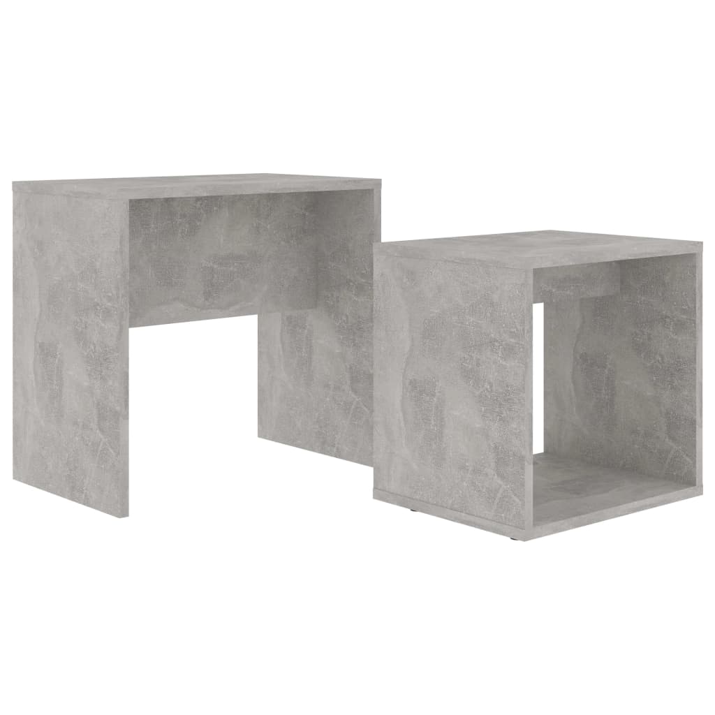  Soffbord set betonggrå 48x30x45 cm spånskiva
