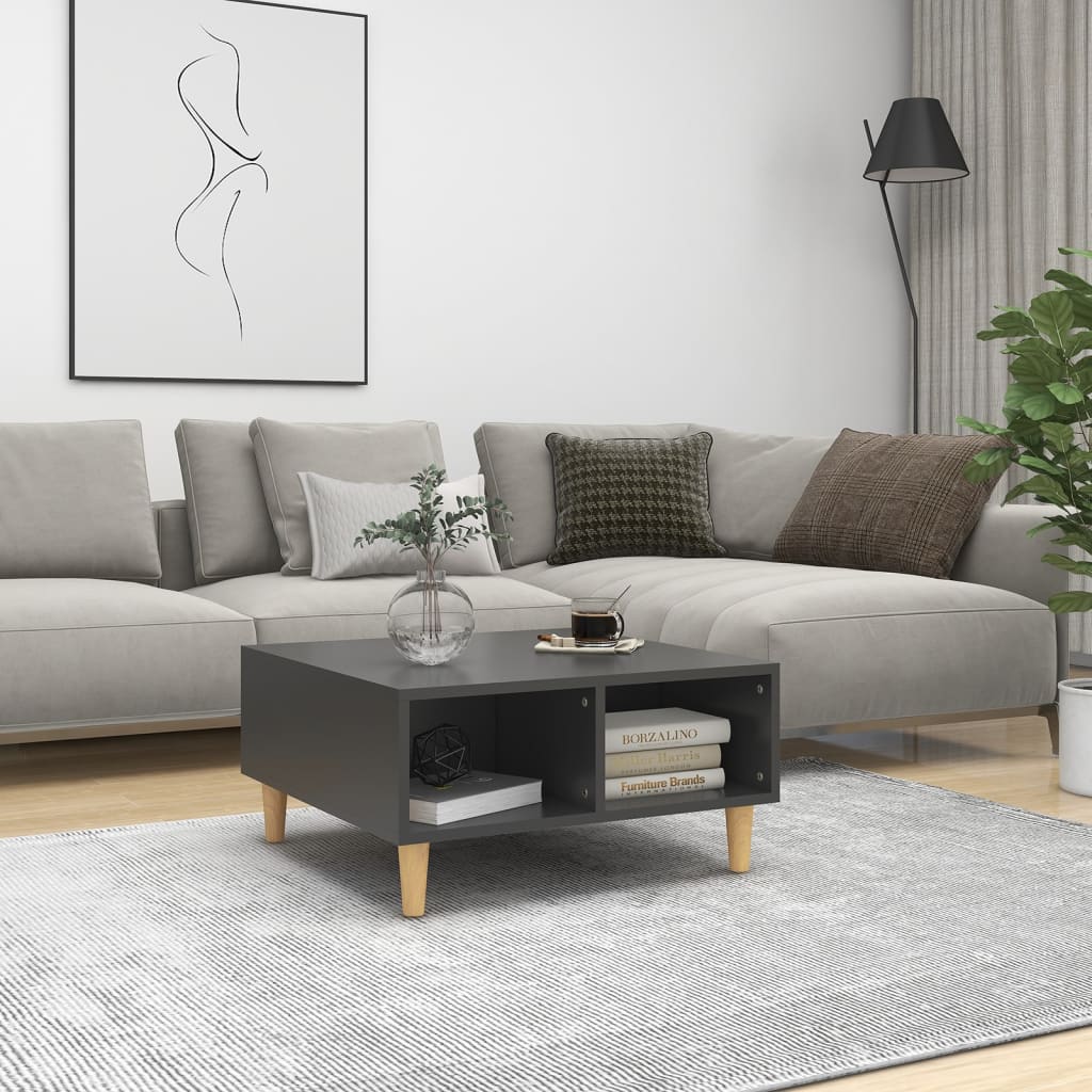 Soffbord grå 60x60x30 cm spånskiva