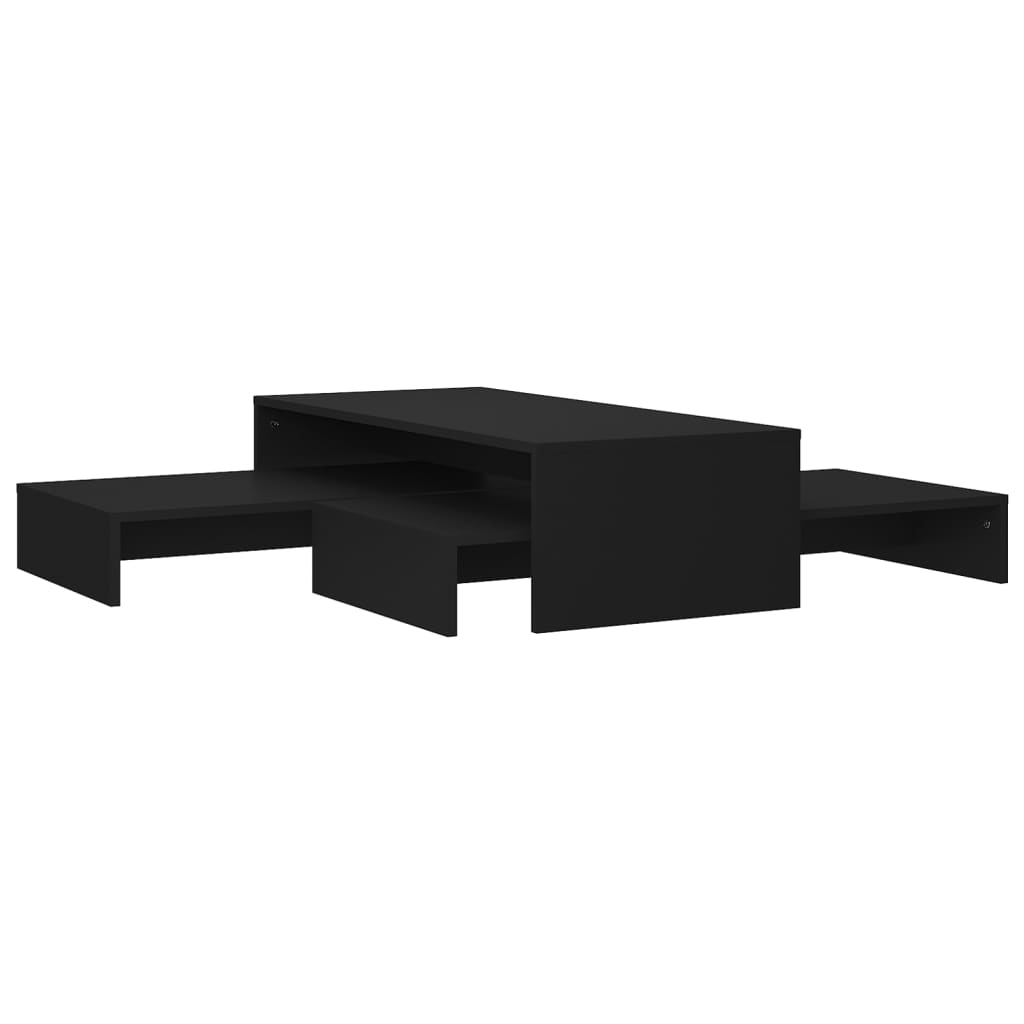  Satsbord svart 100x100x26,5 cm spånskiva