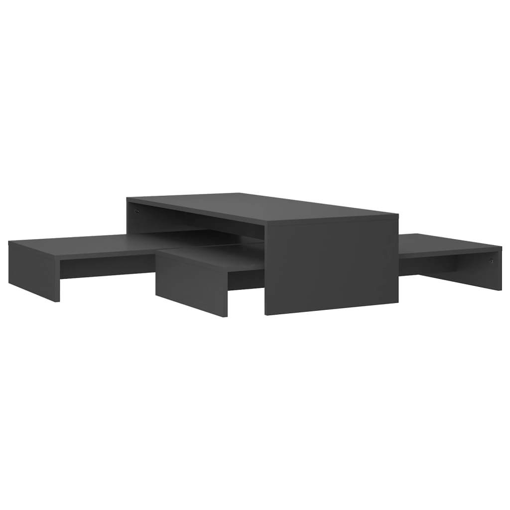  Satsbord grå 100x100x26,5 cm spånskiva