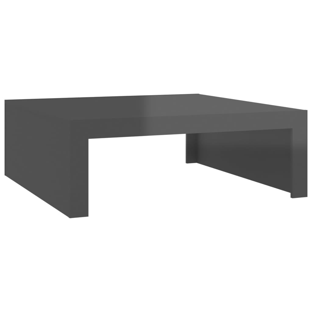  Soffbord grå högglans 100x100x35 cm