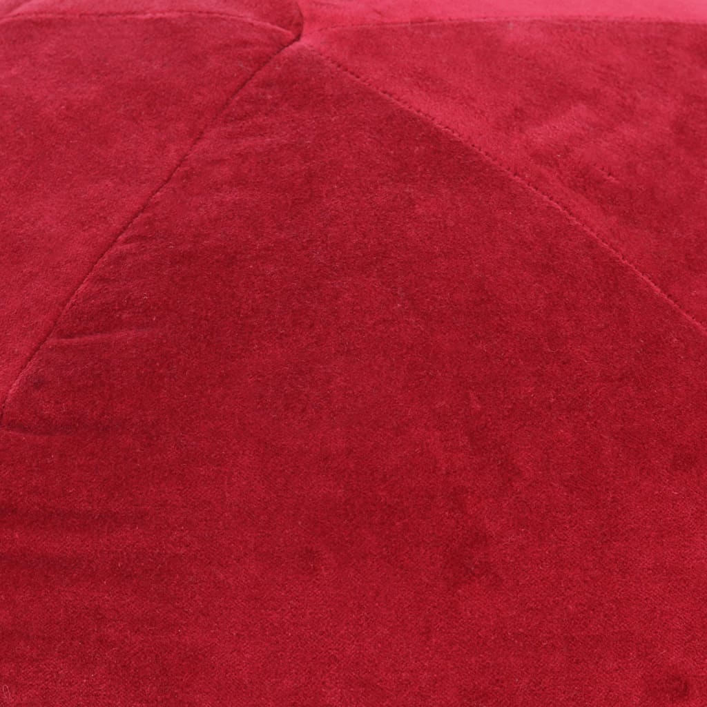  Sittpuff bomullssammet 50x35 cm röd