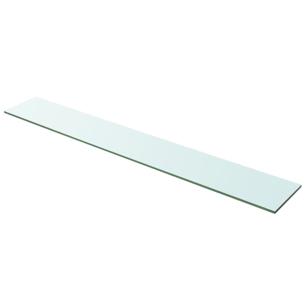  Hyllplan glas genomskinlig 100x15 cm