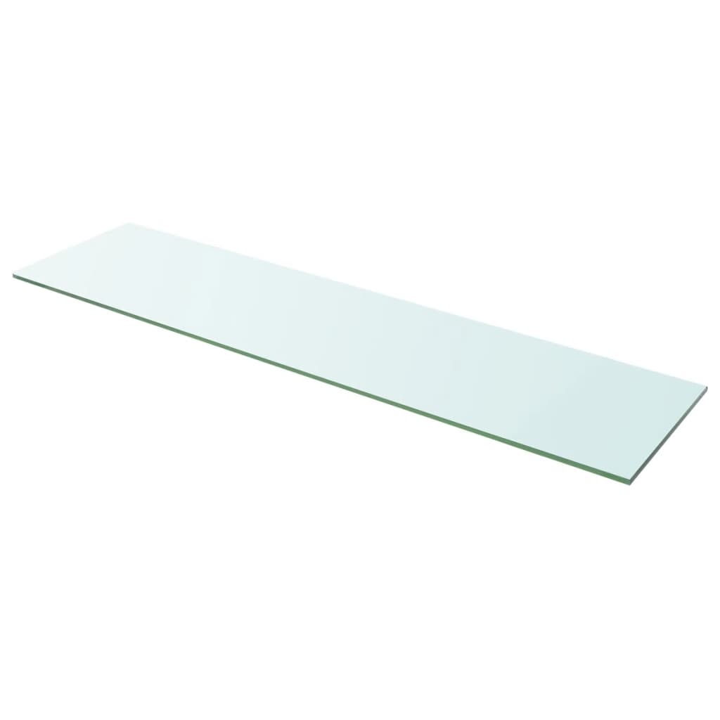  Hyllplan 2 st glas genomskinlig 100x25 cm