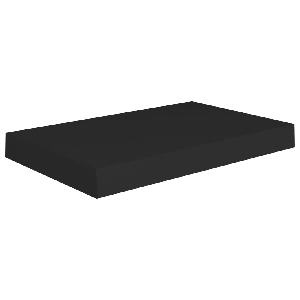  Svävande vägghylla svart 40x23x3,8 cm MDF