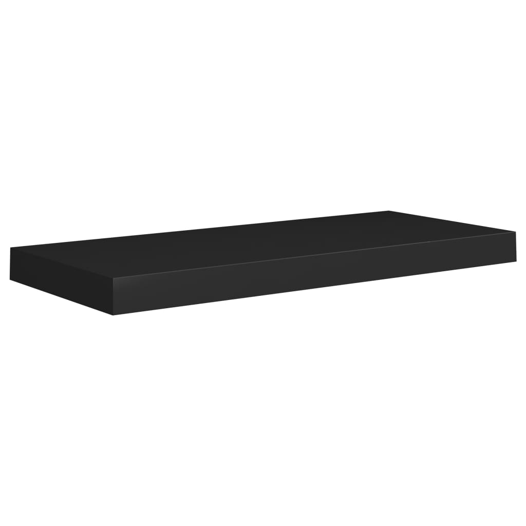 Svävande vägghylla svart 60x23,5x3,8 cm MDF