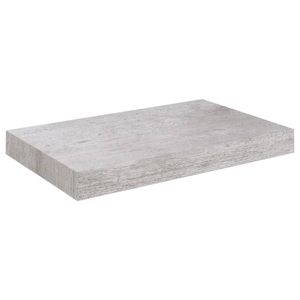  Svävande vägghylla betonggrå 23x23,5x3,8 cm MDF