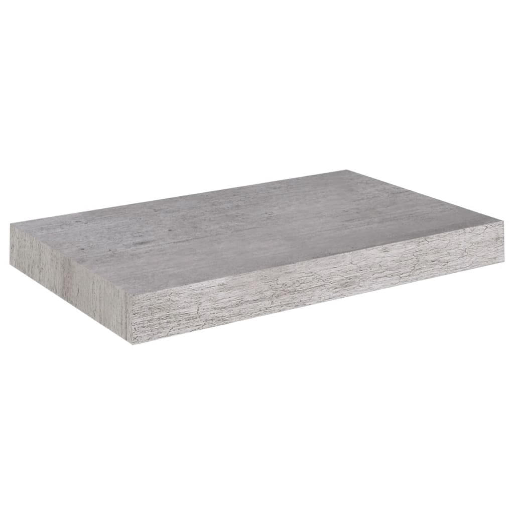  Svävande vägghylla betonggrå 40x23x3,8 cm MDF