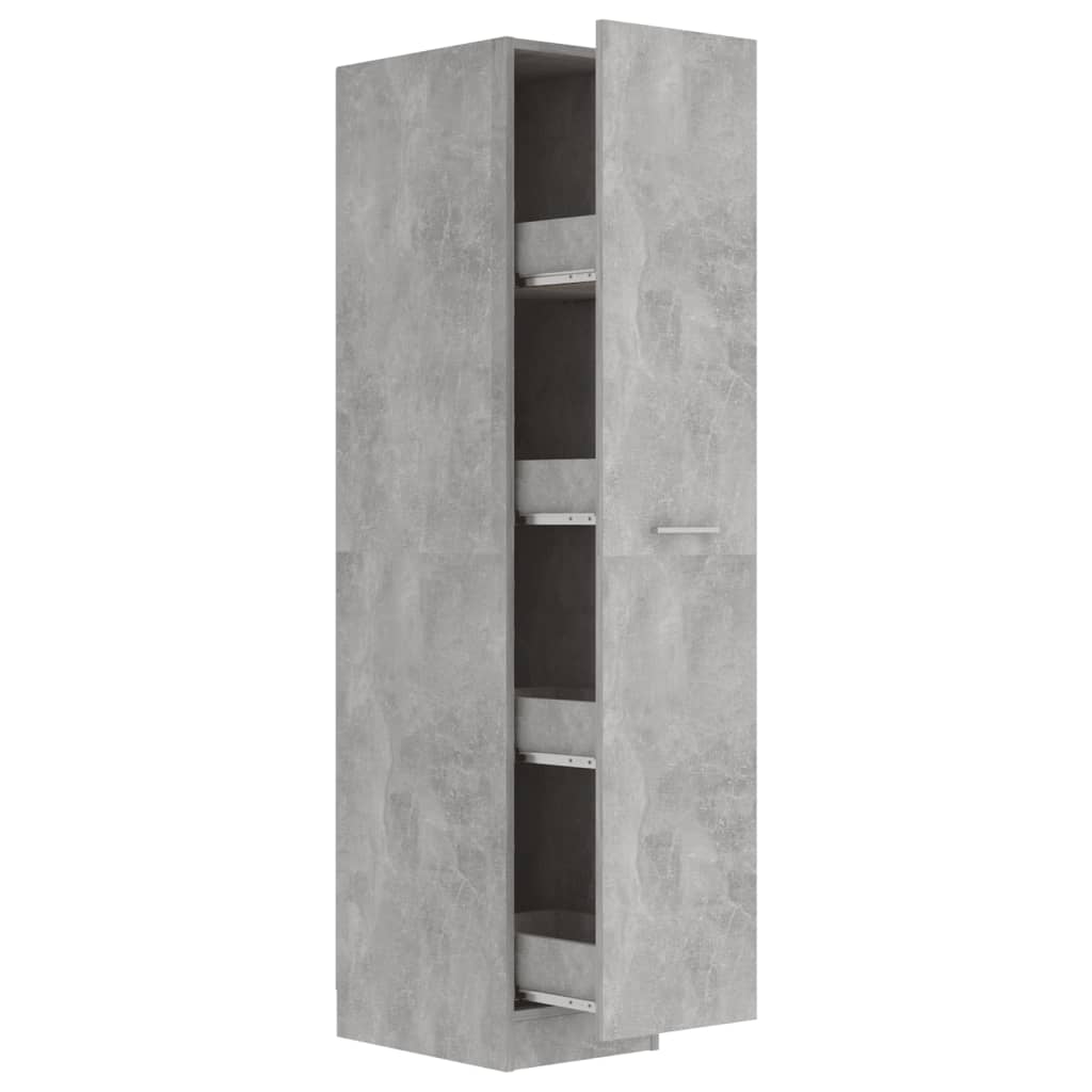  Apoteksskåp betonggrå 30x42,5x150 cm spånskiva