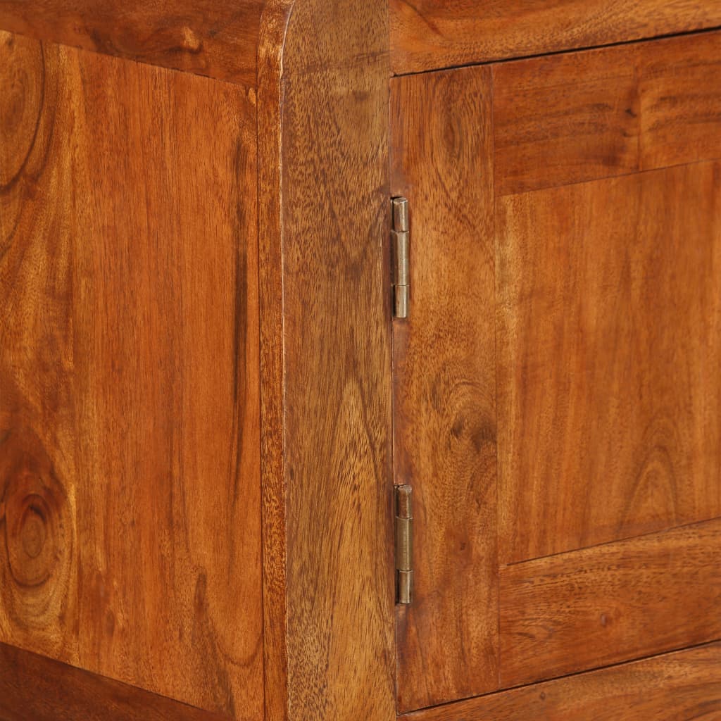  Skänk massivt trä med sheesham-ytbehandling 120x30x75 cm