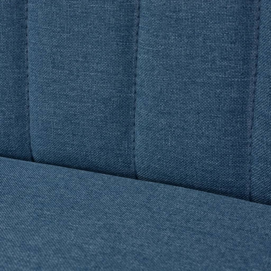  Soffa 117x55,5x77 cm tyg blå