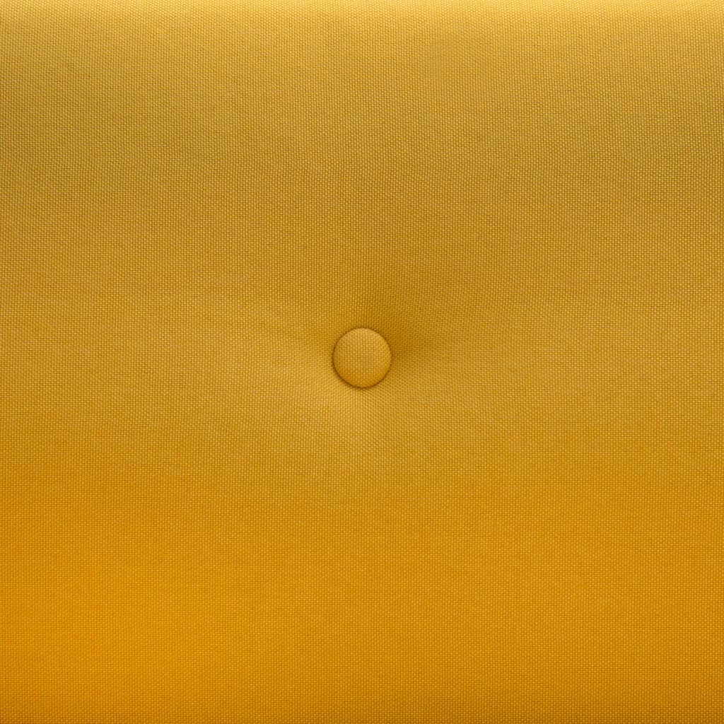  2-sitssoffa med tygklädsel 115x60x67 cm gul