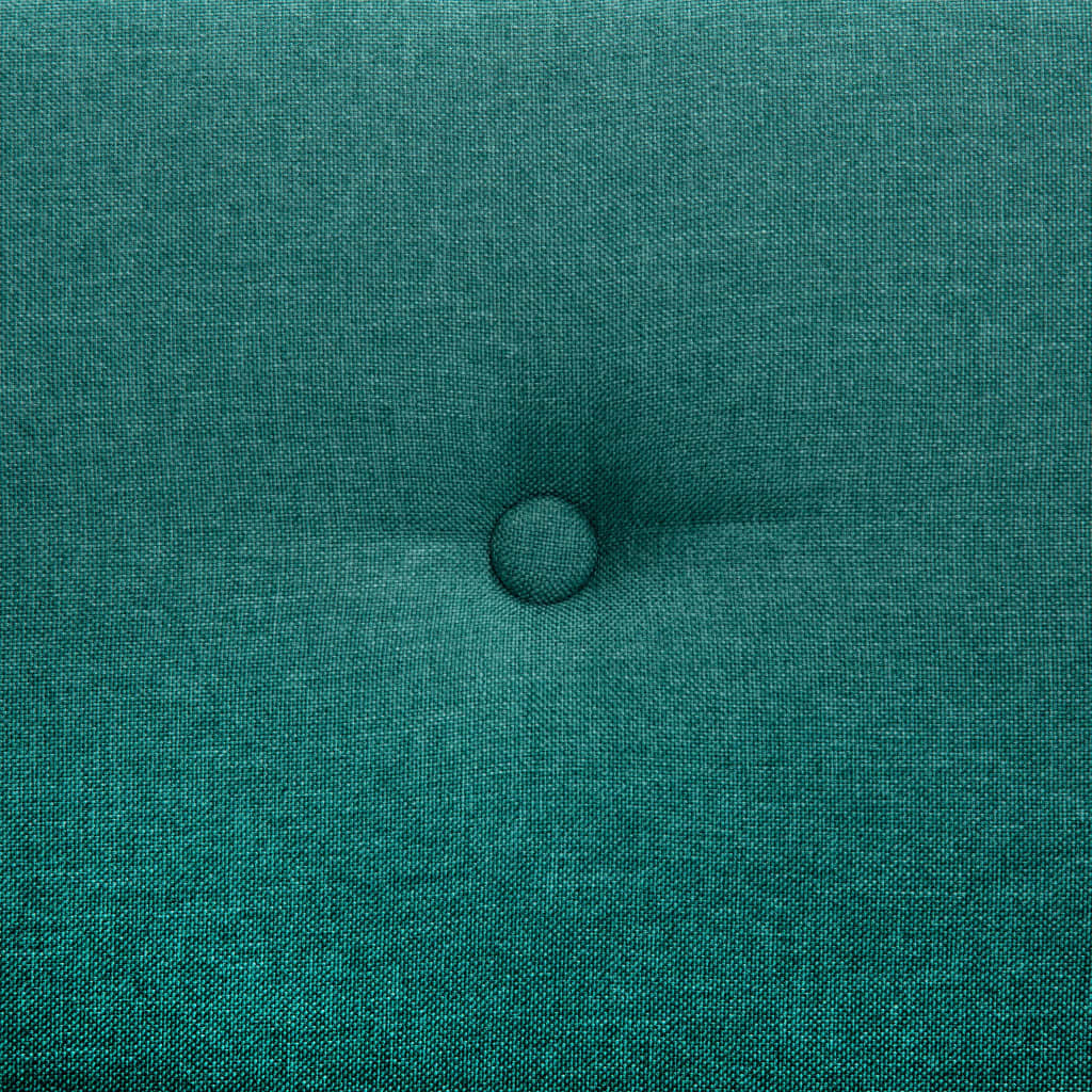  2-sitssoffa med tygklädsel 115x60x67 cm grön