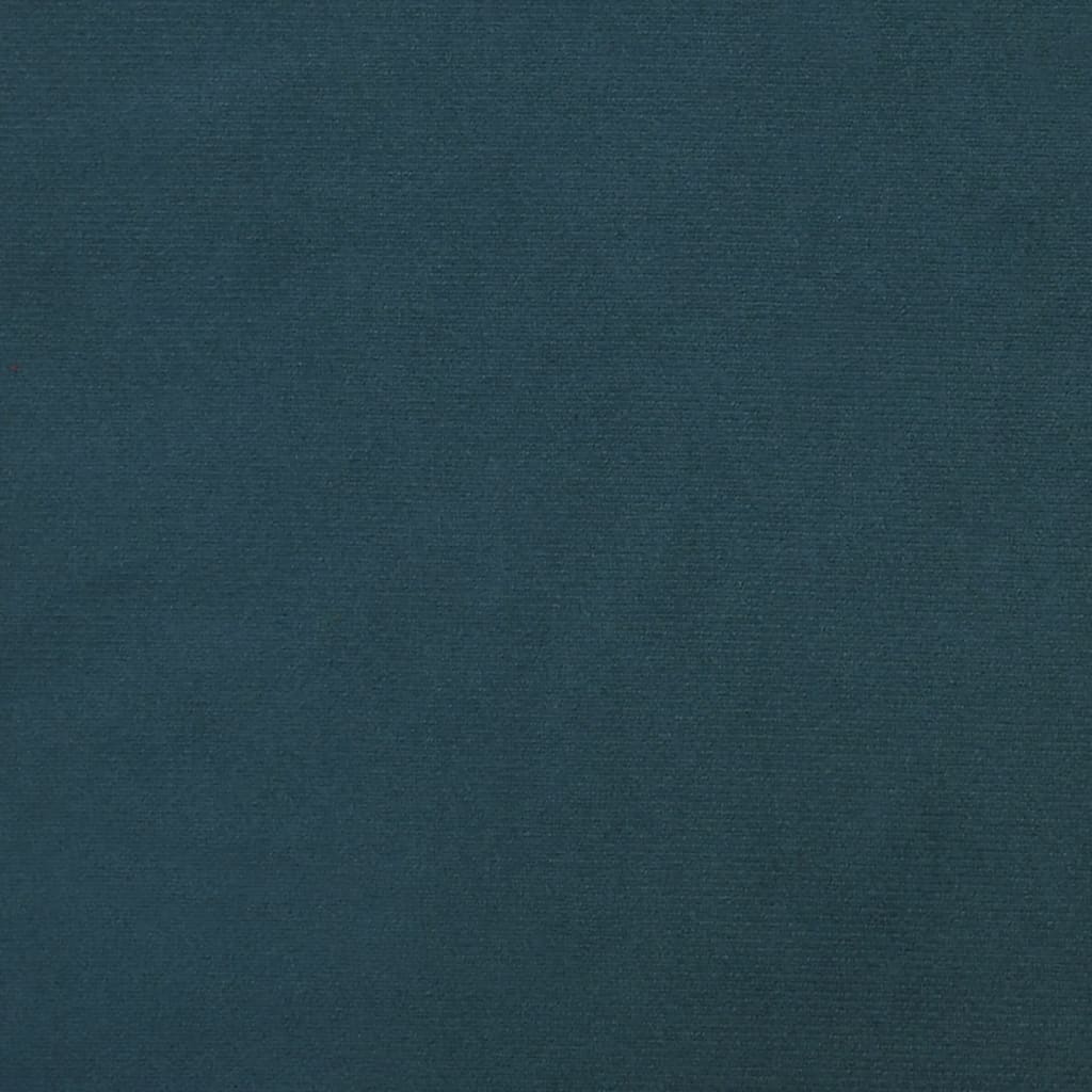  Vilstol med fotpall blå sammet och PVC