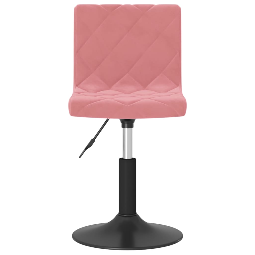  Snurrbar matstol rosa sammet