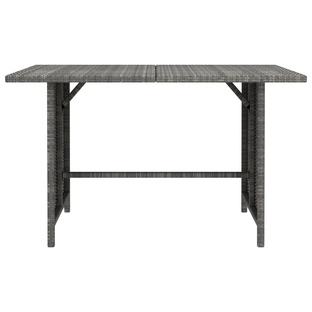  Trädgårdsbord grå 110x70x65cm konstrotting