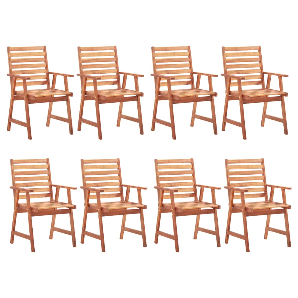 3078387  Outdoor Stolar 8 delar med Kuddar massiv Acacia Wood (46312 + 2x46313 + 2x314069)