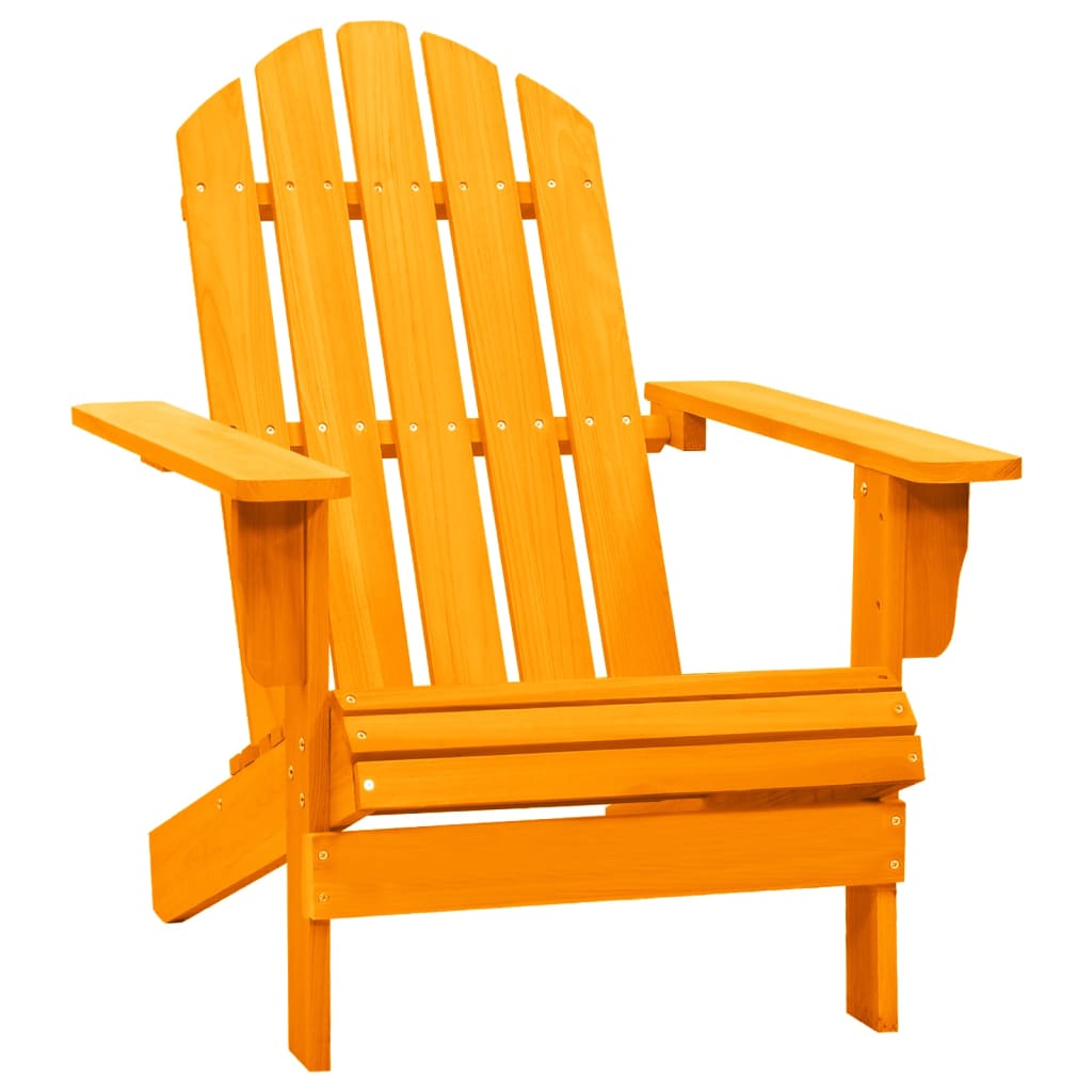  Adirondackstol massivt granträ orange