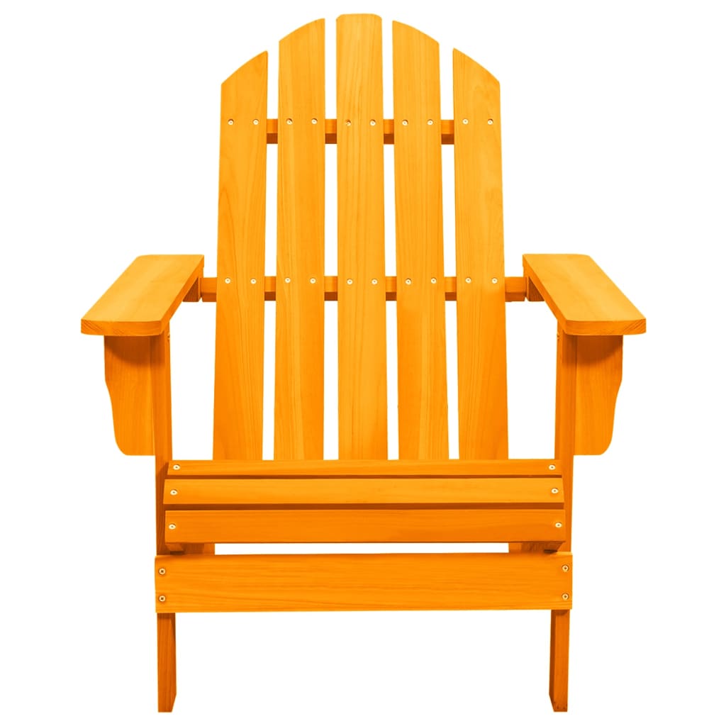  Adirondackstol massivt granträ orange