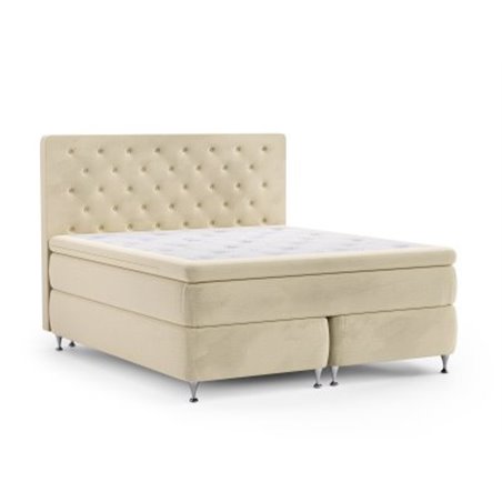 Roxen Velvet Continental sänky Velvetissä 120x200 cm + Sänkypaketti nappipäädyllä