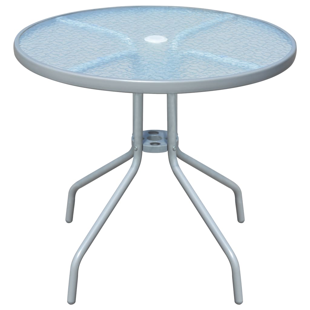  Cafébord grå 80x71 cm stål
