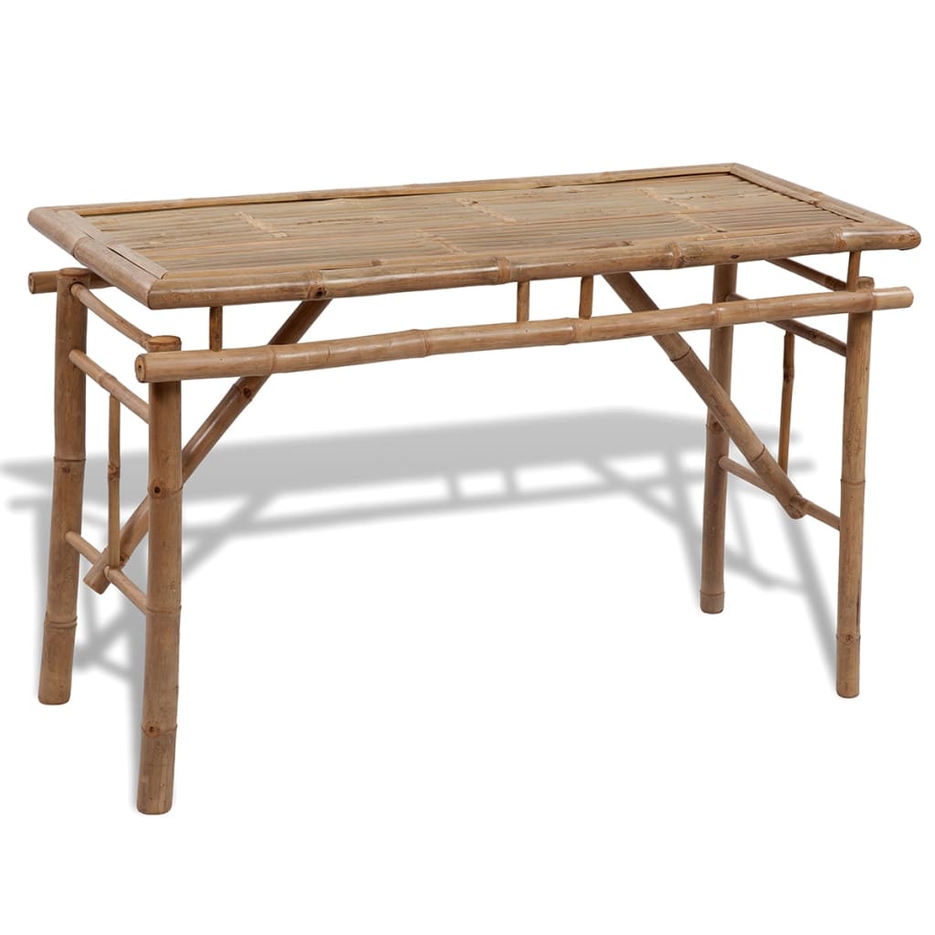  Ölbord med 2 bänkar 100 cm bambu