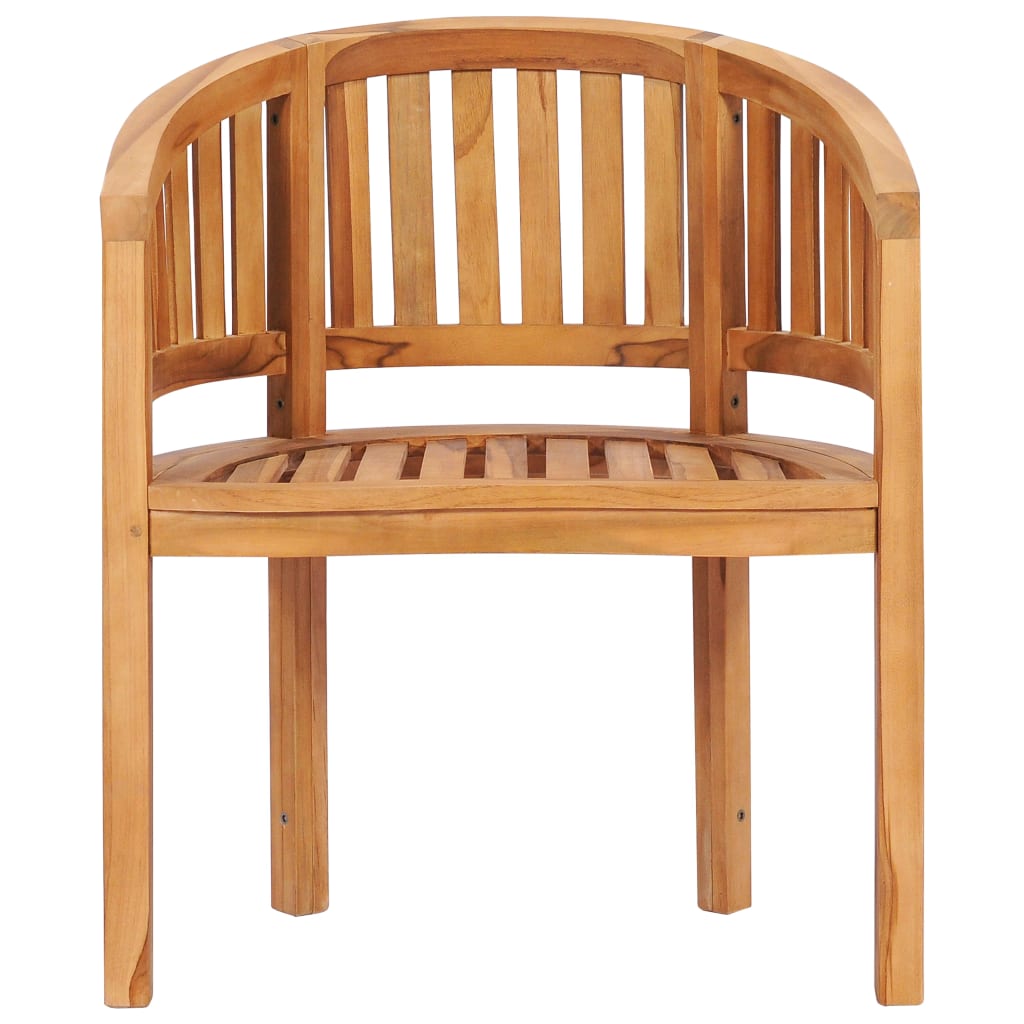  Bananstol massiv teak